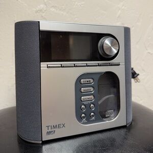 Timex Black and Silver MP3/CD Radio